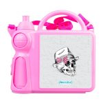 حافظة طعام بتصميم جمجمه بقبعه