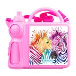 حافظة طعام بتصميم حمار وحشي ملون