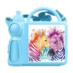 حافظة طعام بتصميم حمار وحشي ملون