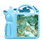 حافظة طعام بتصميم ذهبي وأخضر