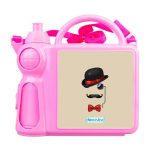 حافظة طعام بتصميم قبعة وشوارب