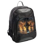 حقيبة ظهر جلدية بتصميم أساسنز كريد بلاك فلاغ