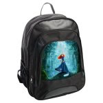 حقيبة ظهر جلدية بتصميم الأميرة ميريدا مع القوس والسهم