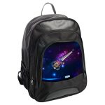 حقيبة ظهر جلدية بتصميم جيتار ومفاتيح بيانو