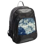 حقيبة ظهر جلدية بتصميم جينز