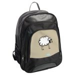 حقيبة ظهر جلدية بتصميم خروف