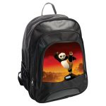 حقيبة ظهر جلدية بتصميم ركله كونغ فو باندا