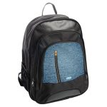 حقيبة ظهر جلدية بتصميم سحاب