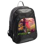 حقيبة ظهر جلدية بتصميم غابه ورود