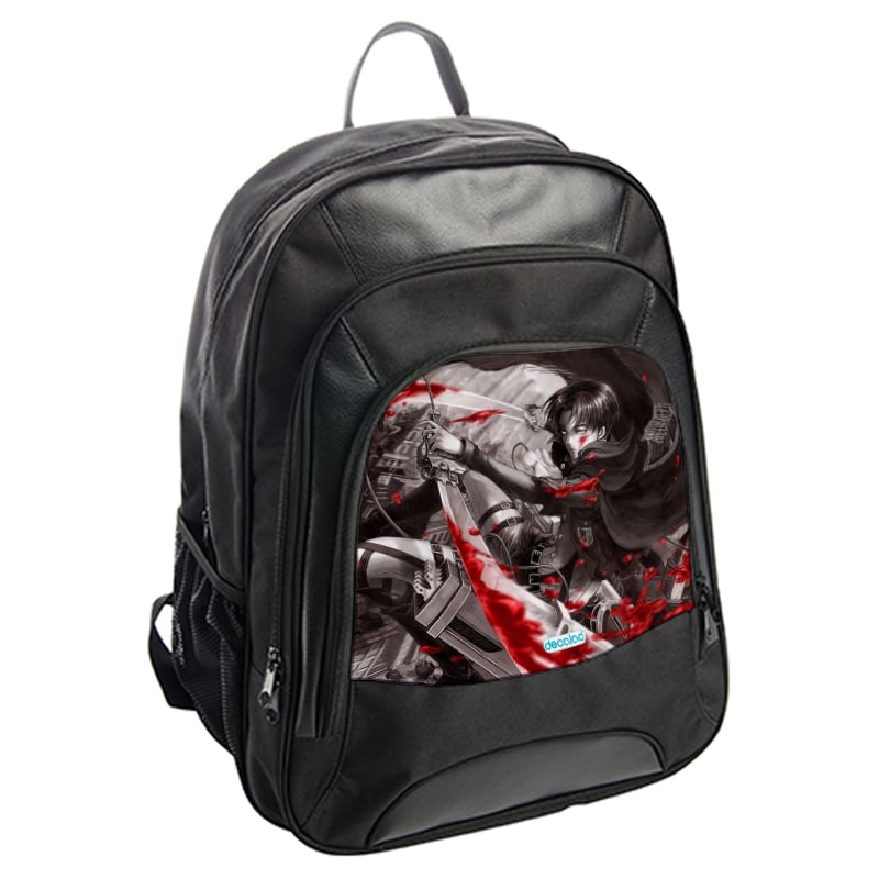 حقيبة ظهر جلدية بتصميم قتال ليفاي هجوم العمالقة حقيبة ظهر جلدية بتصميم قتال ليفاي هجوم العمالقة