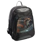 حقيبة ظهر جلدية بتصميم قتال مع العملاق الضخم هجوم العمالقة