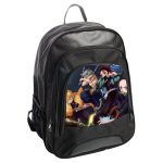 حقيبة ظهر جلدية بتصميم قوة شخصيات قاتل الشياطين