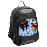 حقيبة ظهر جلدية بتصميم لوفي ضد سيزار ون بيس