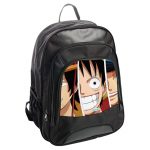 حقيبة ظهر جلدية بتصميم لوفي وشقيقاه ون بيس