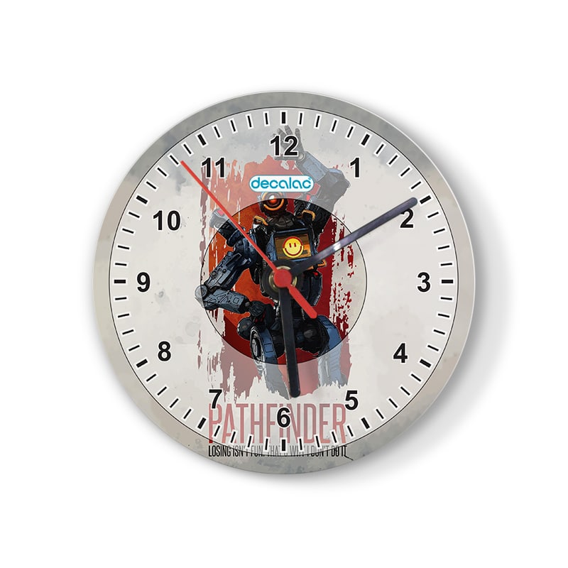 ساعة حائط دائرية بتصميم أبيكس ليجندز باثفايندر سعيد ساعة حائط دائرية بتصميم أبيكس ليجندز باثفايندر سعيد