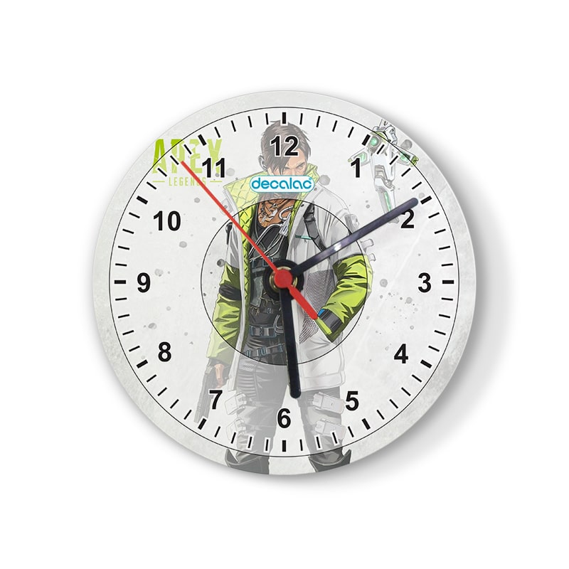 ساعة حائط دائرية بتصميم أبيكس ليجندز كريبتو ساعة حائط دائرية بتصميم أبيكس ليجندز كريبتو