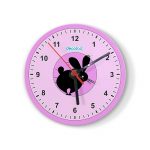 ساعة حائط دائرية بتصميم ارنب مخيف