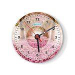 ساعة حائط دائرية بتصميم اشجار الساكورا ساعة حائط دائرية بتصميم اشجار الساكورا