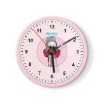 ساعة حائط دائرية بتصميم الأستماع الى الموسيقى ساعة حائط دائرية بتصميم الأستماع الى الموسيقى