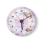 ساعة حائط دائرية بتصميم الاميرة بيلا بفستان لامع