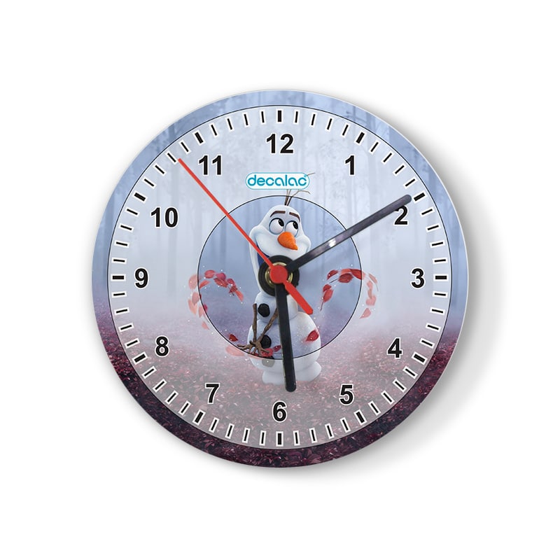 ساعة حائط دائرية بتصميم اللطيف أولاف ساعة حائط دائرية بتصميم اللطيف أولاف