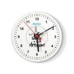 ساعة حائط دائرية بتصميم النجوم والأحلام ساعة حائط دائرية بتصميم النجوم والأحلام