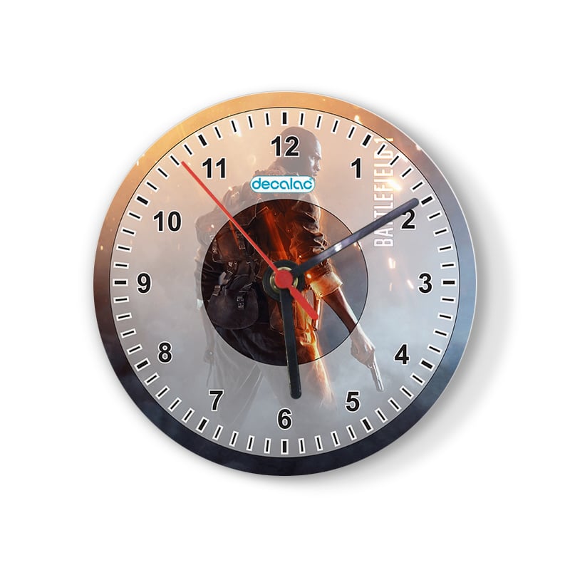 ساعة حائط دائرية بتصميم باتلفيلد 1 M1911 ساعة حائط دائرية بتصميم باتلفيلد 1 M1911