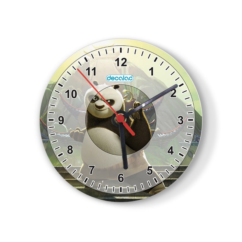 ساعة حائط دائرية بتصميم بو كونغ فو باندا ساعة حائط دائرية بتصميم بو كونغ فو باندا