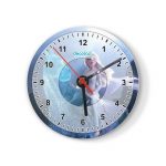 ساعة حائط دائرية بتصميم حصان إلسا الثلجي ملكة الثلج