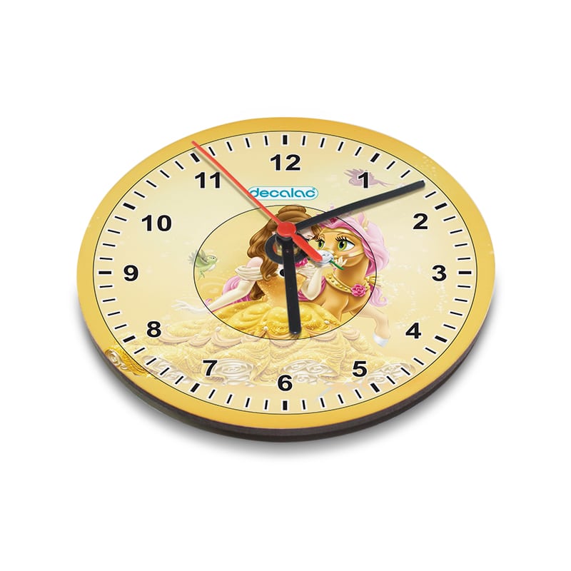 ساعة-حائط-دائرية-بتصميم-حصان-الاميرة-بيلا-1