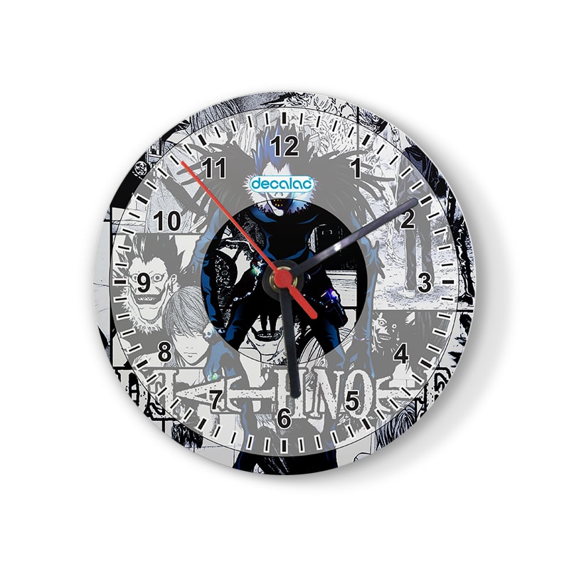 ساعة حائط دائرية بتصميم ديث نوت ذكريات ريوك ساعة حائط دائرية بتصميم ديث نوت ذكريات ريوك