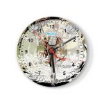 ساعة حائط دائرية بتصميم ديث نوت عالم الشياطين