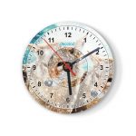 ساعة حائط دائرية بتصميم ذئب ساعة حائط دائرية بتصميم ذئب