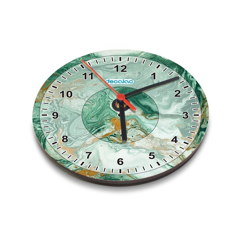 ساعة-حائط-دائرية-بتصميم-ذهبي-وأخضر-1