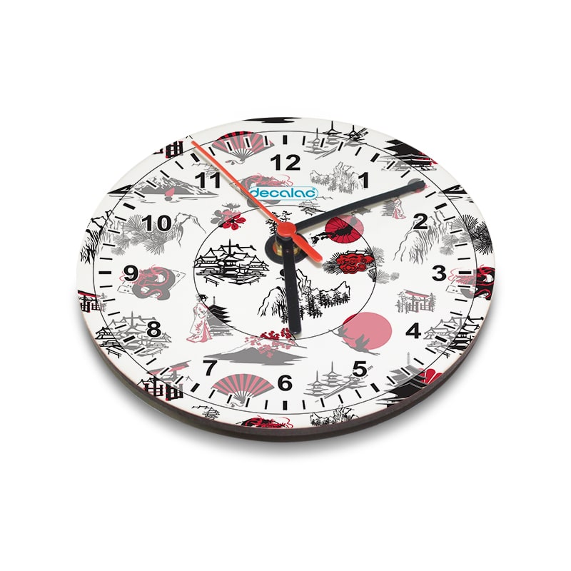ساعة-حائط-دائرية-بتصميم-رسومات-يابانيه-1