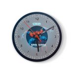 ساعة حائط دائرية بتصميم سبايدر مان الرائع