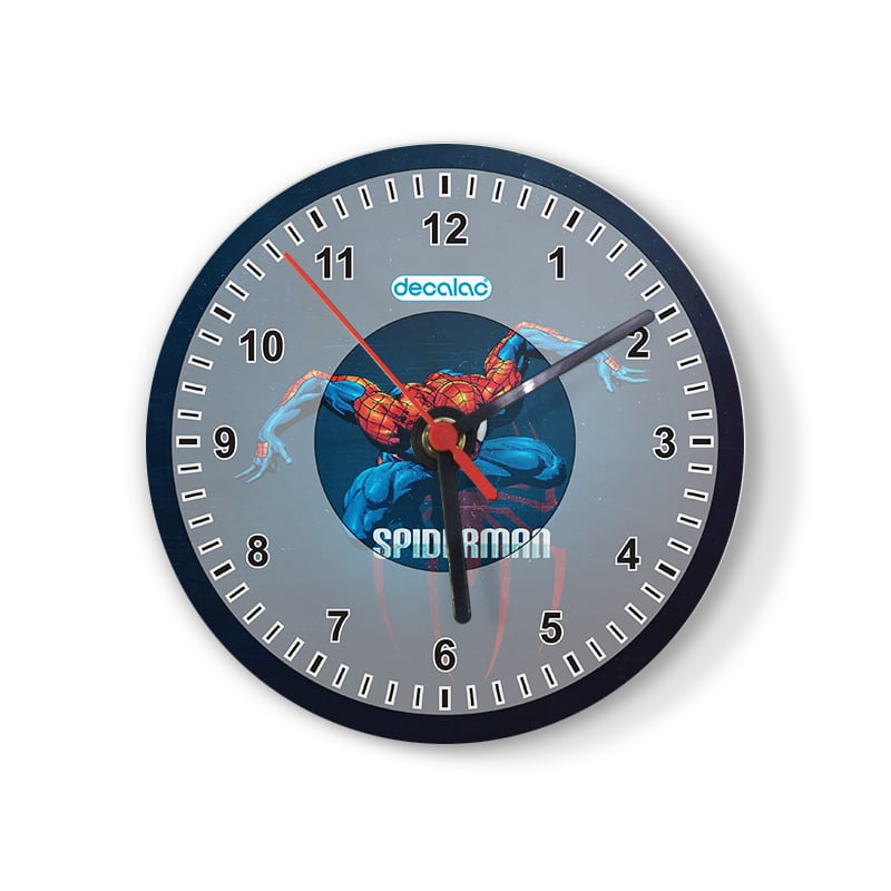 ساعة حائط دائرية بتصميم سبايدر مان الرائع ساعة حائط دائرية بتصميم سبايدر مان الرائع