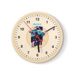 ساعة حائط دائرية بتصميم سيارة سباق ساعة حائط دائرية بتصميم سيارة سباق