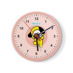 ساعة حائط دائرية بتصميم شخصيه شيمي BT21 ساعة حائط دائرية بتصميم شخصيه شيمي BT21