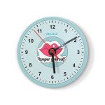 ساعة حائط دائرية بتصميم شفاه جذابه ساعة حائط دائرية بتصميم شفاه جذابه