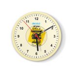 ساعة حائط دائرية بتصميم عبارات انجليزيه ساعة حائط دائرية بتصميم عبارات انجليزيه