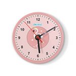 ساعة حائط دائرية بتصميم فلامنجو بتاج ساعة حائط دائرية بتصميم فلامنجو بتاج