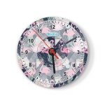 ساعة حائط دائرية بتصميم فلامنغو ساعة حائط دائرية بتصميم فلامنغو
