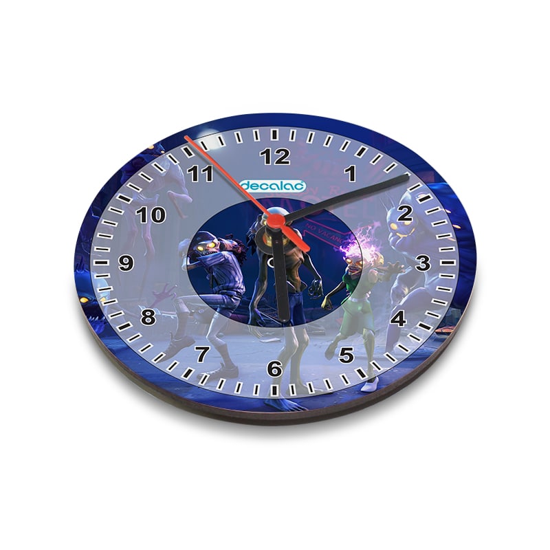 ساعة-حائط-دائرية-بتصميم-فورت-نايت-زومبي-1