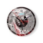 ساعة حائط دائرية بتصميم قتال ليفاي هجوم العمالقة