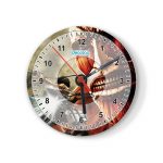 ساعة حائط دائرية بتصميم قتال مع عملاق هجوم العمالقة ساعة حائط دائرية بتصميم قتال مع عملاق هجوم العمالقة