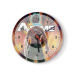 ساعة حائط دائرية بتصميم قوة تحمل ميدوريا أكاديميتي للأبطال