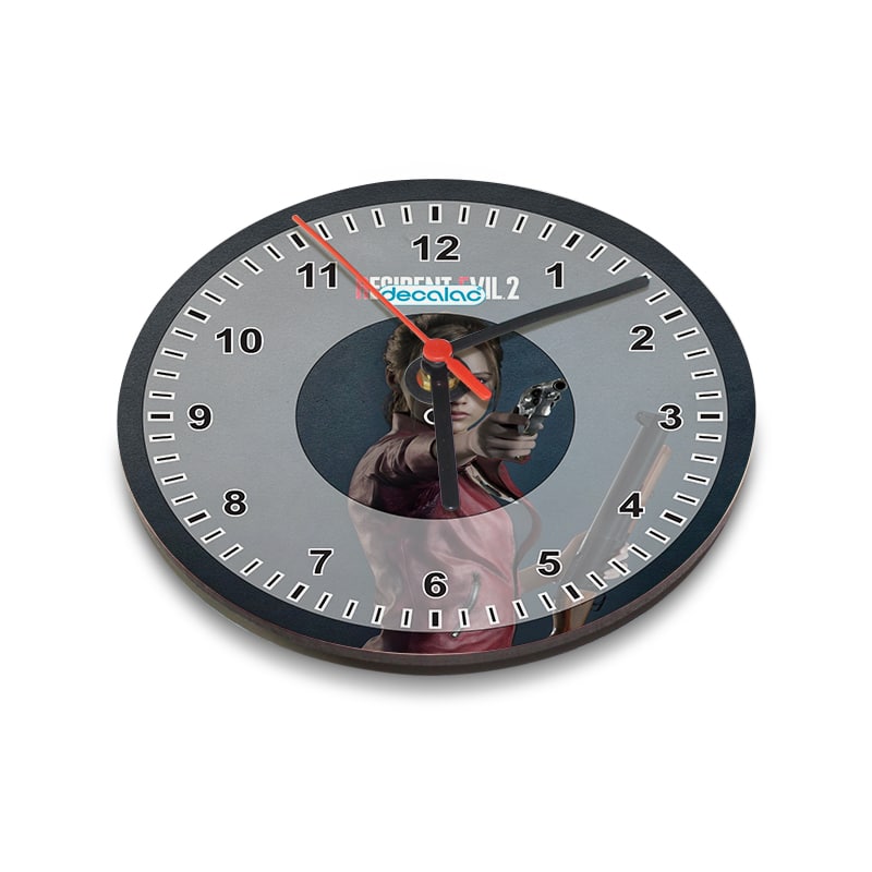 ساعة-حائط-دائرية-بتصميم-كلير-رزدنت-إيفل-2-1