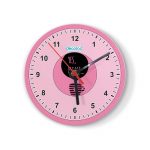 ساعة حائط دائرية بتصميم كوب بعباره ساعة حائط دائرية بتصميم كوب بعباره