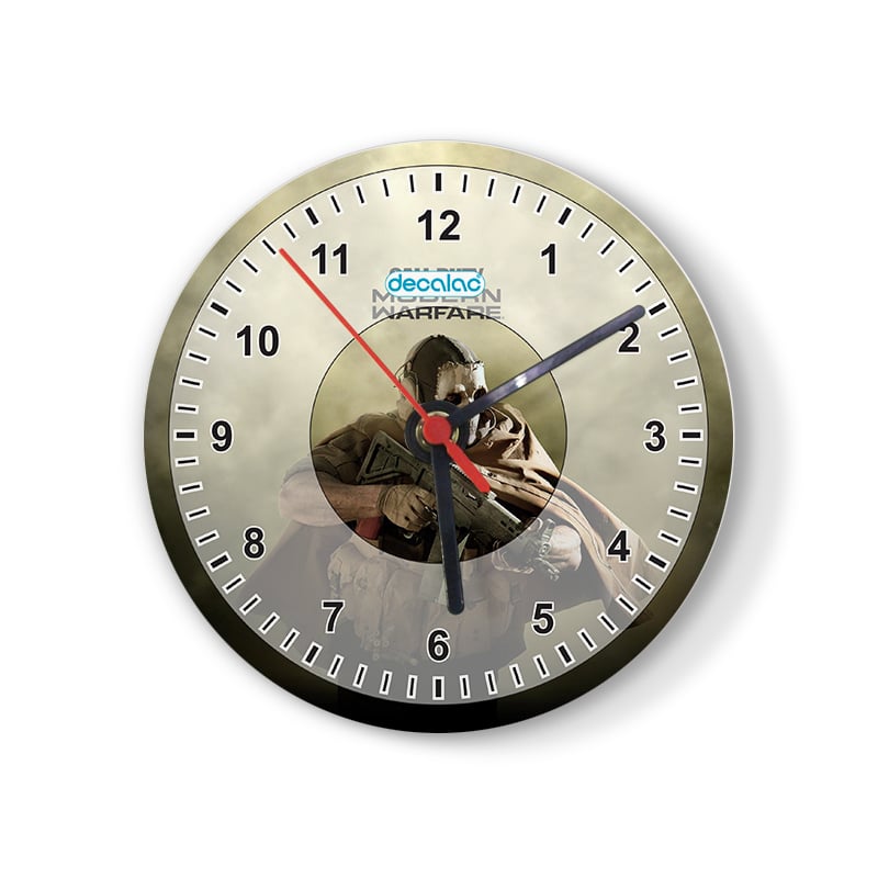 ساعة حائط دائرية بتصميم كول أوف ديوتي ساعة حائط دائرية بتصميم كول أوف ديوتي